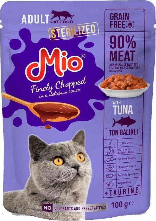 Mio Sterilised Kedi Yaş Mama Tuna Etli 100 Gr - Image 1