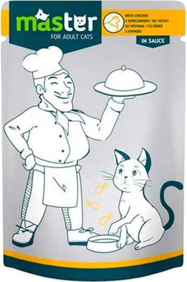 Master Kedi Konservesi Tavuklu 80 Gr - Image 1