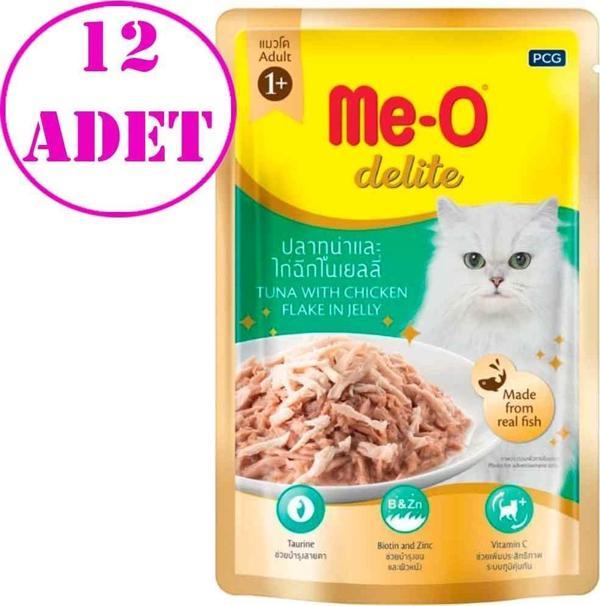 Me-O Delite Pouch Tavuklu ve Ton Balıklı Kedi Konservesi 70 Gr 12 AD - Image 1