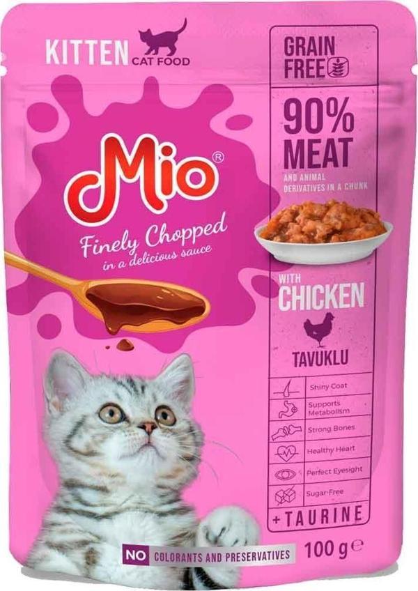 Mio Yavru Kedi Yaş Mama Tavuk Etli 100 Gr - Image 1