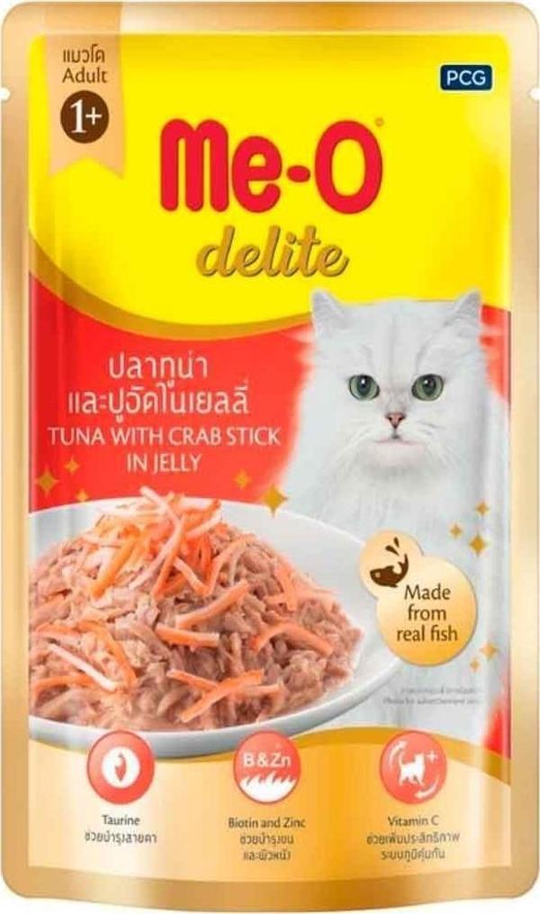 Me-O Delite Pouch Ton Balığı ve Yengeç Kedi Konservesi 70 Gr - Image 1