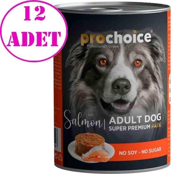 Pro Choice Somonlu Pate Köpek Konservesi 400 Gr 12 AD - Image 1