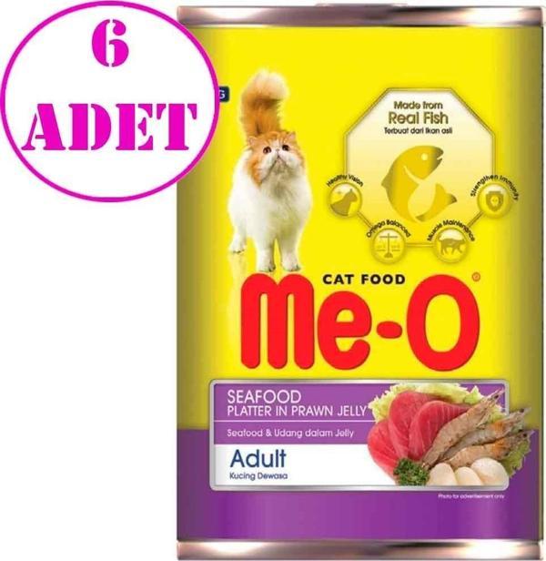 Me-O Kedi Konservesi Karides Soslu Deniz Lezzetleri 400 Gr 6 AD - Image 1