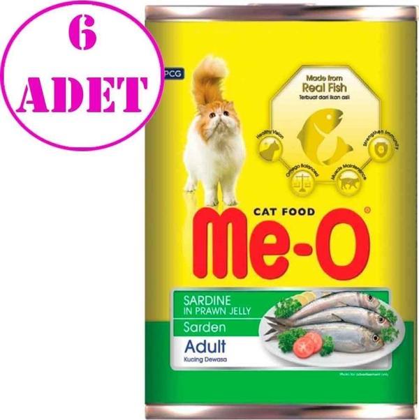 Me-O Sardalyalı Karides Soslu Kedi Konservesi 400 Gr 6 AD - Image 1