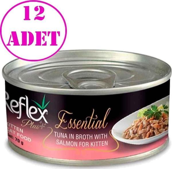 Reflex Plus Essential Kitten Somonlu Yavru Kedi Konservesi 70 Gr 12 AD - Image 1