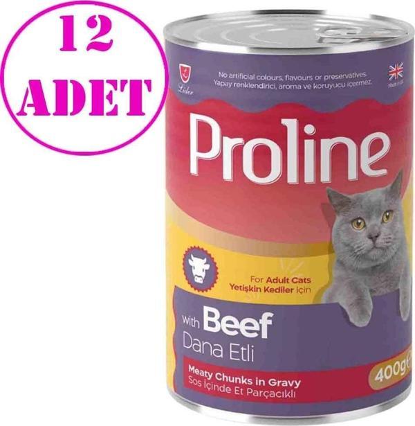 Proline Kedi Konserve Maması Biftekli 400 Gr 12 AD - Image 1