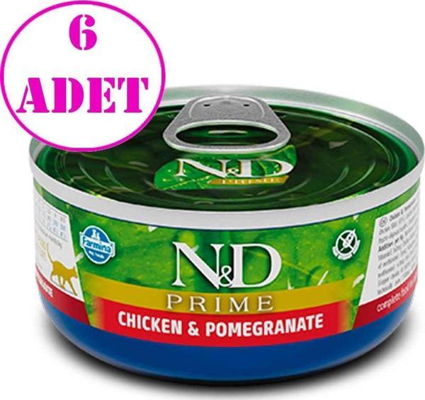 ND Prime Tahılsız Tavuklu Narlı Kedi Konservesi 70 Gr 6 AD - Image 1