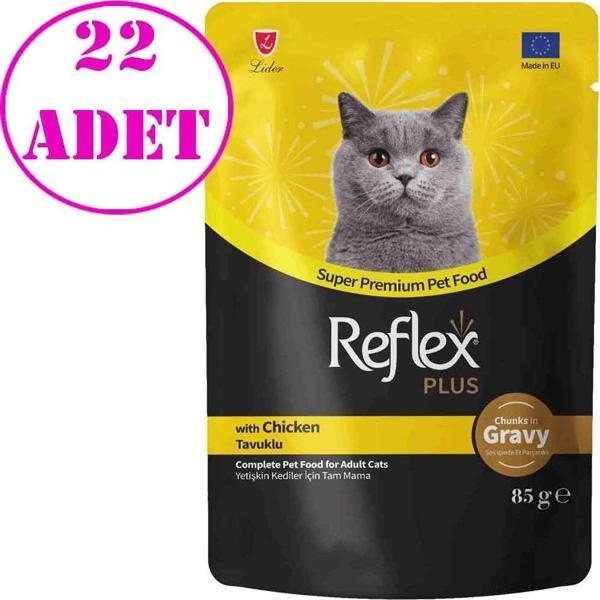 Reflex Plus Sos İçinde Tavuklu Kedi Konservesi 85 Gr 22 AD - Image 1