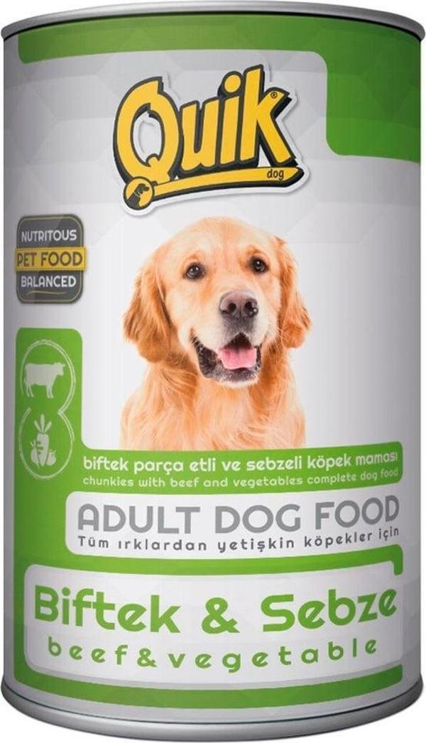 Quik Biftekli Sebzeli Köpek Konservesi 415 gr - Image 1