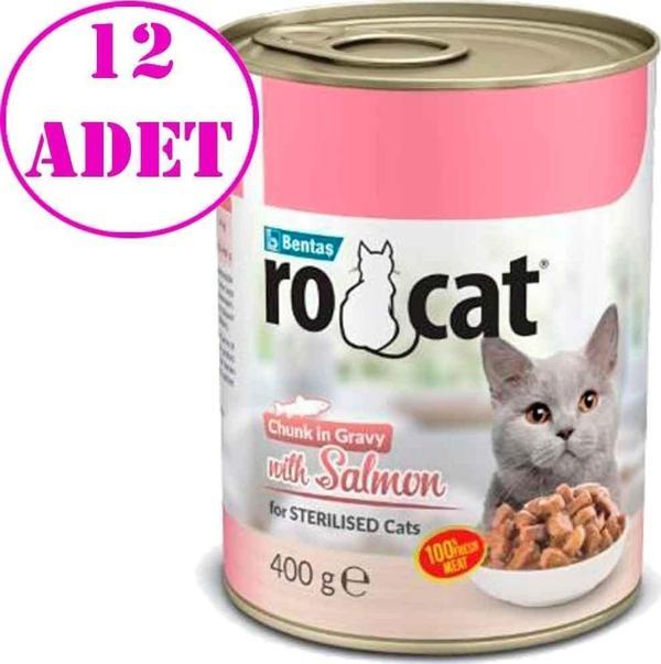 RO Cat Somonlu Kısır Kedi Konservesi 400 Gr 12 AD - Image 1