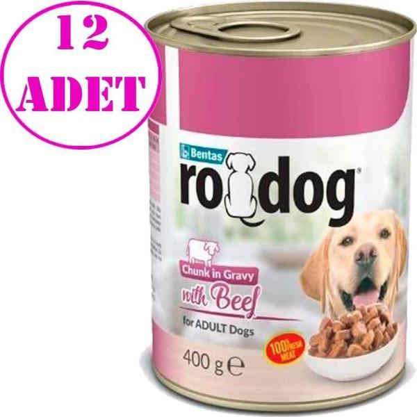 Ro Dog Sığır Etli Köpek Konservesi 400 Gr 12 AD - Image 1