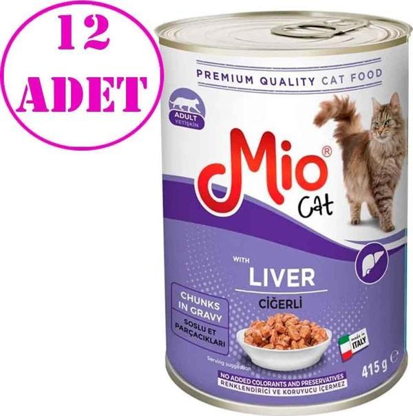 Mio Ciğerli Kedi Konservesi 415 GR 12 AD - Image 1
