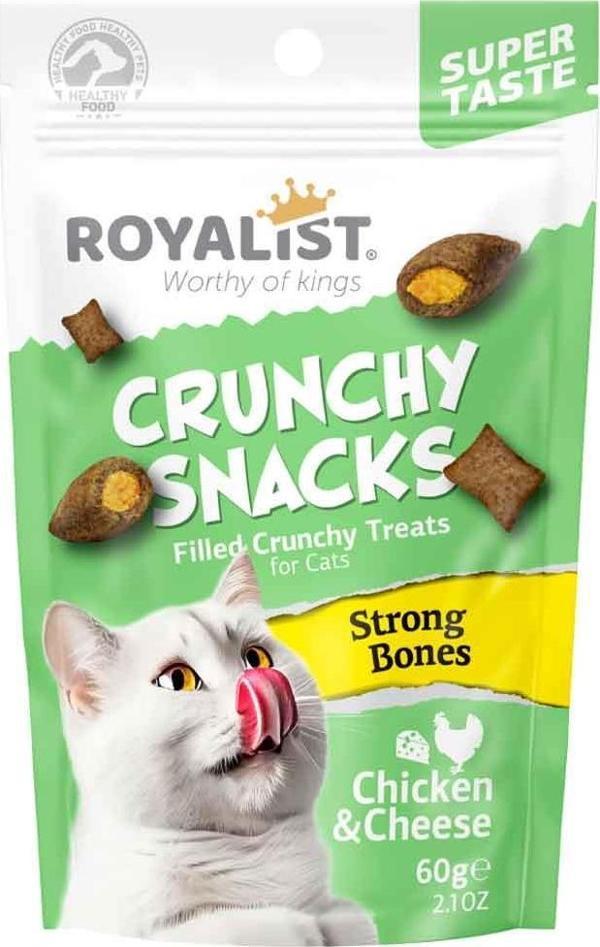 Royalist Kedi Ödülü Crunchy Snacks Tavuku Peynirli 60 Gr - Image 1