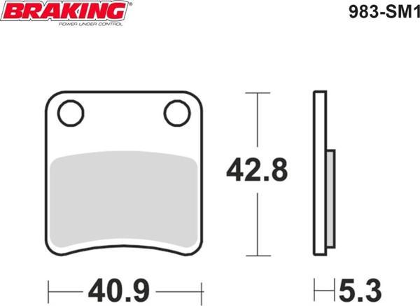 Brakıng El Fren Balatası 983sm1 Honda Sılverwıng Fjs400 Fjs600 Nc700 D Integra Nc700 X Nc750 X S Vfr - Image 1