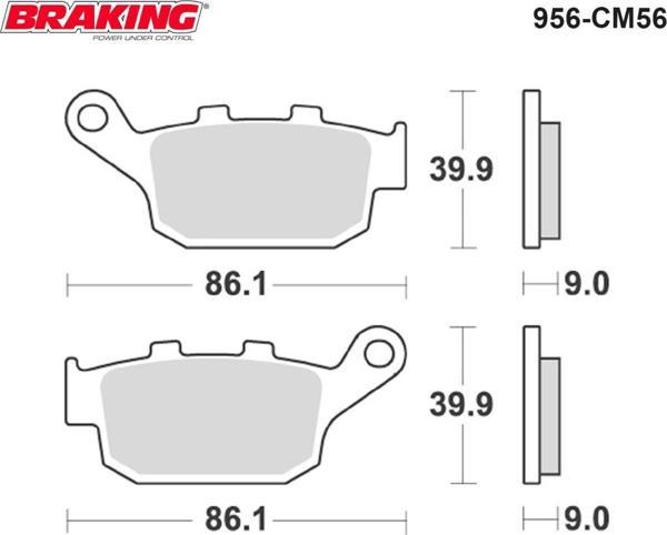 Brakıng Fren Balatası Sinter 956cm56 Arka Cbr250r Nc750 S X  Cf Moto Nk150 Cbr650 Fa Cb650f Suzukı G - Image 1
