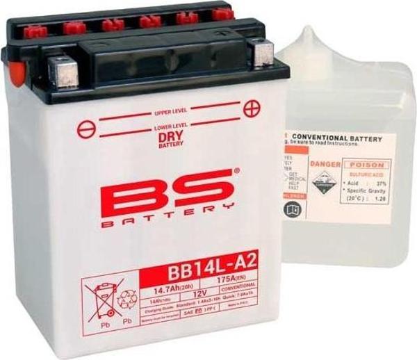Bs Akü Bb14l-a2 12v14ah Kawasakı Ex500-d Nınja 500r Kl 650a Klr 650 Pıaggıo X9 500 Arctıc Cat 250 30 - Image 1