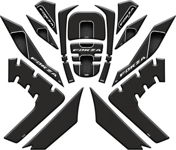 Gogo Tank Pad 003 Siyah 14 Parça Honda Forza 250 18-20 - Image 1
