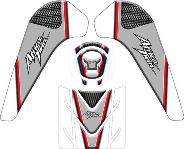 Gogo Tank Pad 004 Gri-beyaz-kırmızı Honda Afrıca Twın - Image 1
