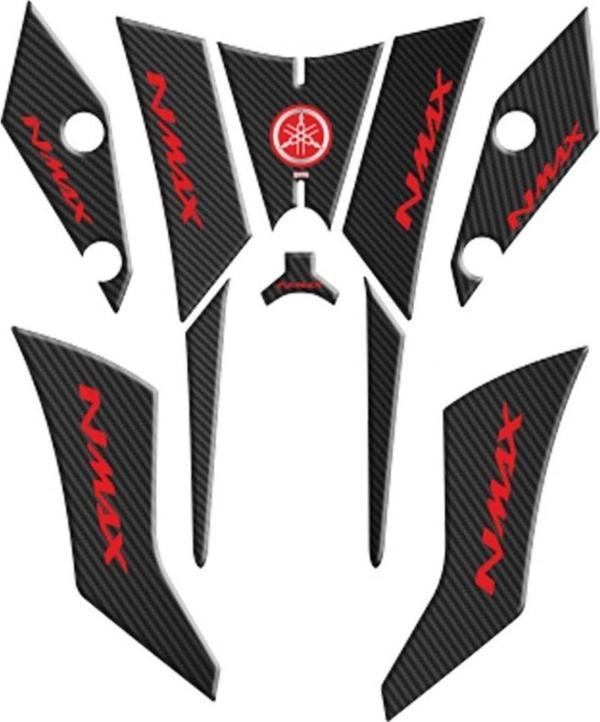 Gogo Tank Pad 005 Siyah-karbon-kırmızı Yamaha Nmax 125 155 2014-2020 - Image 1