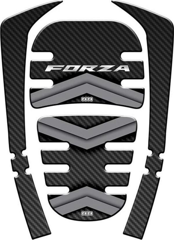 Gogo Tank Pad 008 Siyah-gri Desenli Honda Forza 2021-2022 - Image 1