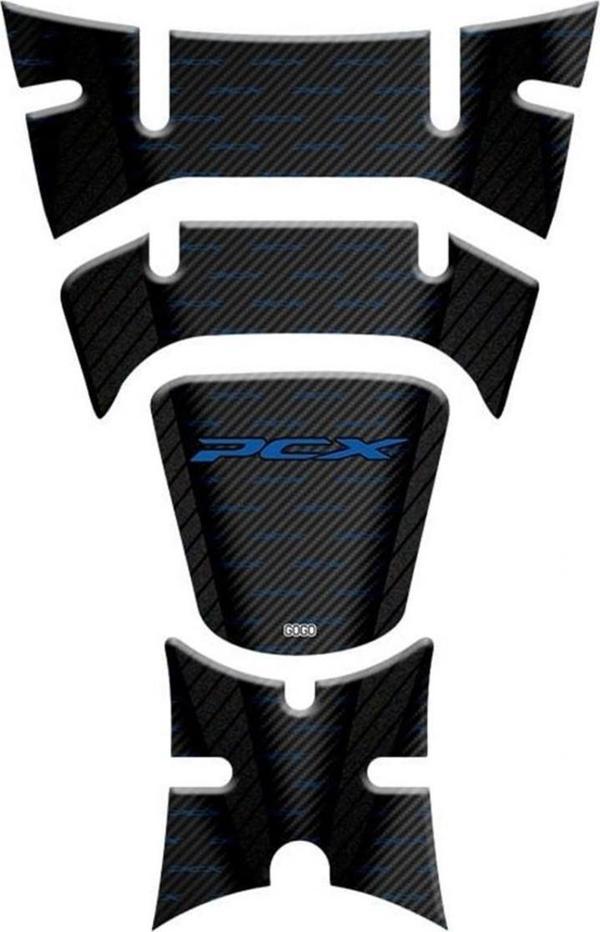 Gogo Tank Pad 015 Pcx 125-150 2018-2020 Siyah-mavi - Image 1