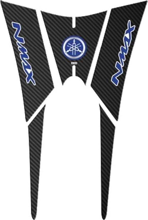 Gogo Tank Pad 5 Parça Yamaha Nmax 125 -155 Karbon Mavi - Image 1