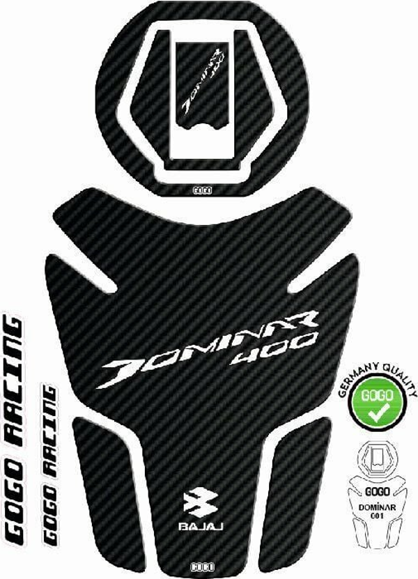 Gogo Tank Pad Karbon Bajaj Dominar 400 2017-2023 - Image 1