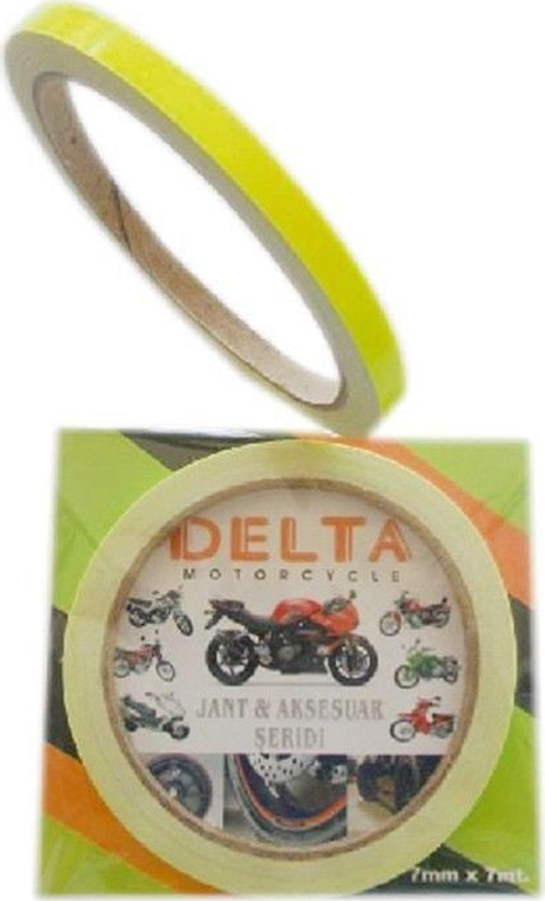 Gogo Jant Şeridi Opak Sarı 1 Set 7cm*7m - Image 1