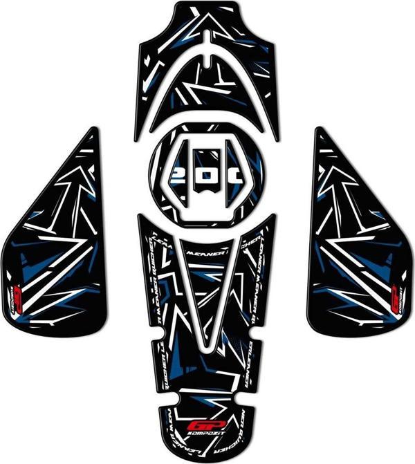Gp Kompozit Tank Pad Seti Mavi Bajaj Pulsar Ns 200 2011-2024 - Image 1