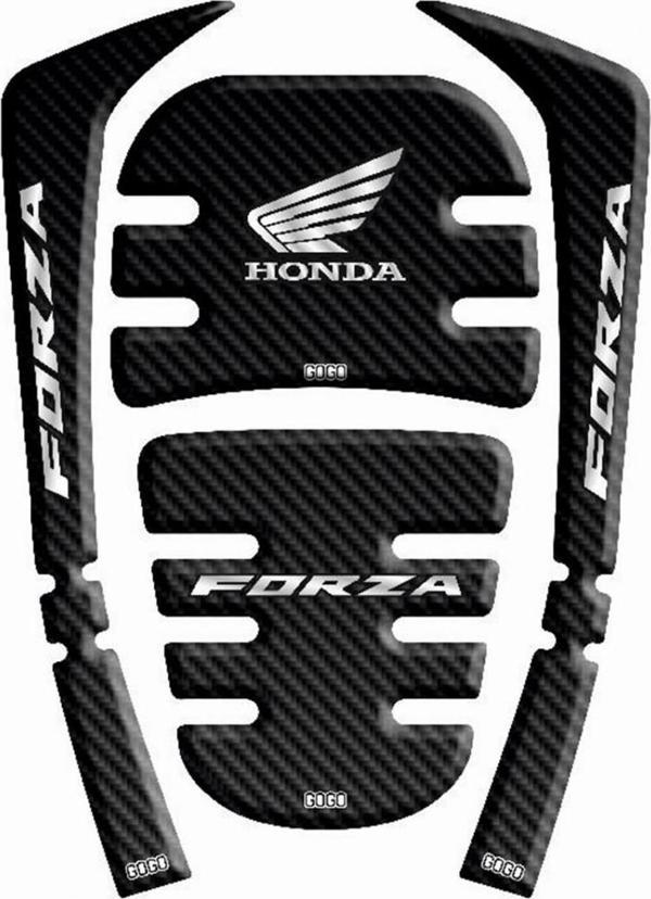 Gogo Tank Pad Seti 001 Siyah-karbon 4 Parça Honda Forza 250 2018-2021 - Image 1
