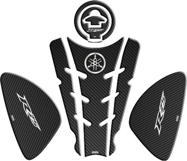 Gogo Tank Pad-yan Pad Depo Kapak Stikeri Pad Yamaha Yzf-r25 2014-2018 Siyah Karbon Desen - Image 1
