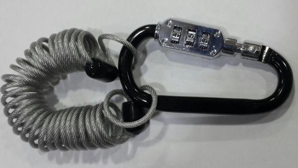 Motospartan Motosiklet Kaskı Kilidi Şifreli Ayarlı  Uzatma Kablolu 4605 B - Image 1