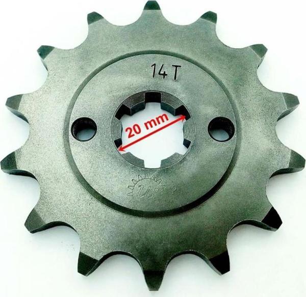 Motospartan Ön Dişli 14t Ktm Duke 200 (2012-2018) Duke 125 (2011-2018) 520 Zincir İçin İç 20 Mm 2 De - Image 1
