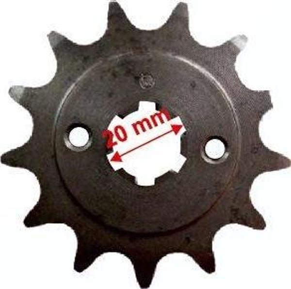 Motospartan Ön Dişli Sym Wolf 250 13t İç 20mm 6 Tırnaklı 2 Delikli Öm (520 Zincir İçin) - Image 1