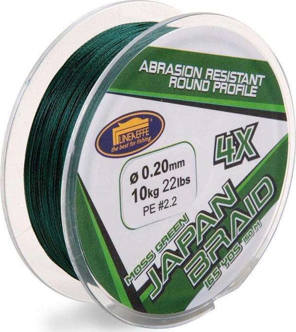 Lineaeffe 150 mt 4 örgü yeşil ip(Made in Japan) 0,12 mm - Image 1
