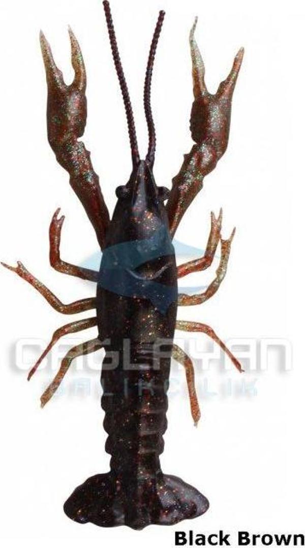 Savage gear LB 3D Crayfish 8 cm 4 gr F 4 Adet Suni Yem Black Brown - Image 1