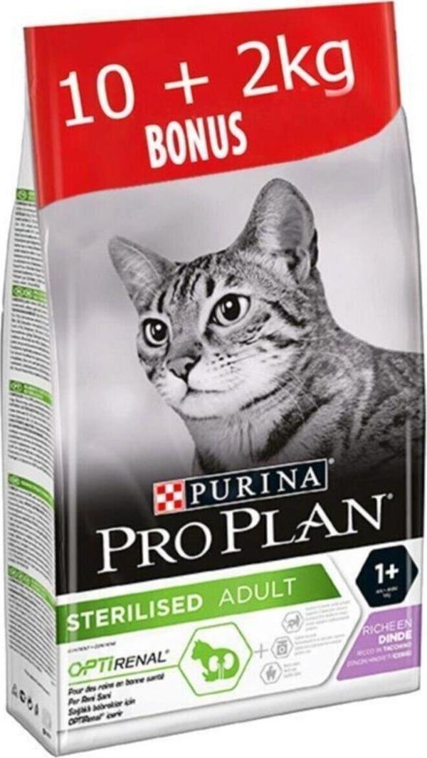 Pro Plan Sterilised Hindi Etli Tavuklu Kısır Kedi Maması 12 Kg - Image 1