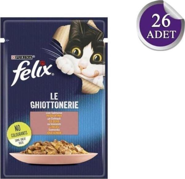 Felix Felix Somonlu Yetişkin Kedi Konservesi 85Gr X 26 Adet - Image 1