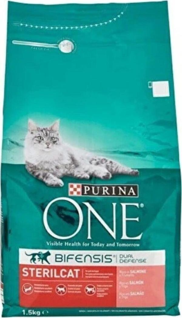Purina One One Steril Cat Somonlu Yetişkin Kedi Maması 1.5 Kg - Image 1