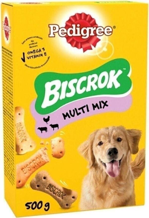 Pedigree Biscrok Multi Mix Köpek Ödül Bisküvisi 500 Gr X 2 Adet - Image 1