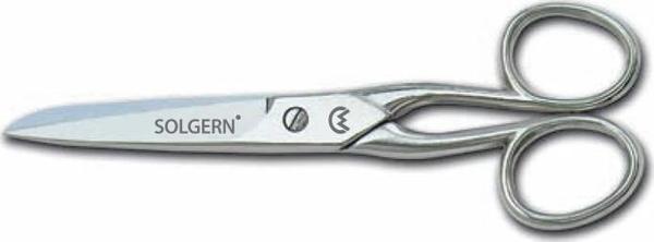 232-6 İplik ve Kumaş Temizleme Makası No: 6 inç / 15,24 cm - Nikel Kaplama - Image 1