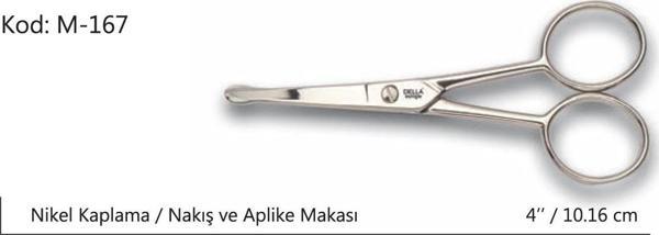Rose Europe Aplike ve Nakış Makası Kıvrık Küt Uçlu No:4 10,16 CM - Image 1