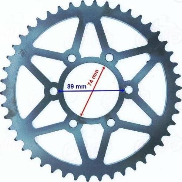 Hyosung Gv250 Arka Dişli 520-42T İç 74 Mm 6 Delikli Ind Öm - Image 1