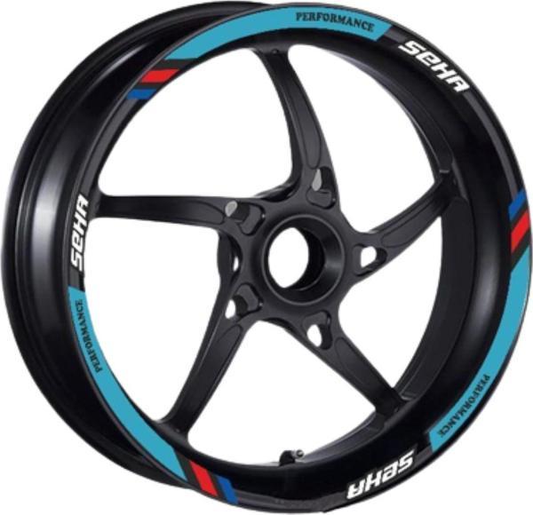 KANUNİ Kanuni Seha 150 2022 - 2024 Uyumlu 1 Set Jant Şeridi Mavi - Image 1