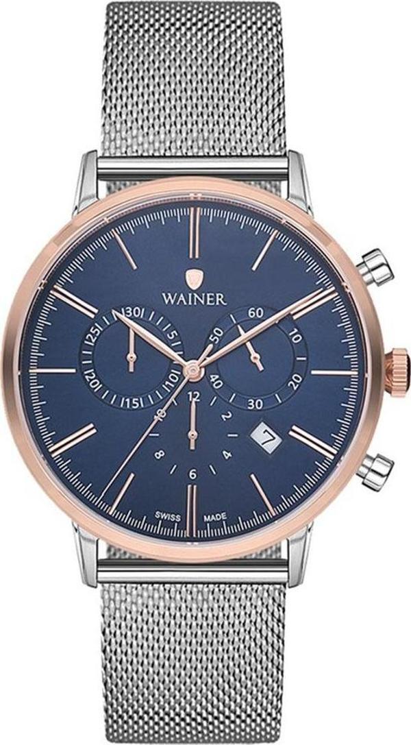 Wainer WA.19222-B Erkek Kol Saati , Swiss Made , Safir Cam - Image 1