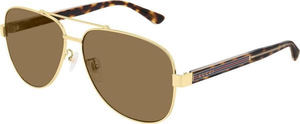 Gucci GG0528/S 003 Damla Unisex Güneş Gözlüğü Gold - Image 1