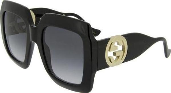 Gucci GG1022 001 Kare Kadın Güneş Gözlüğü Siyah - Image 1