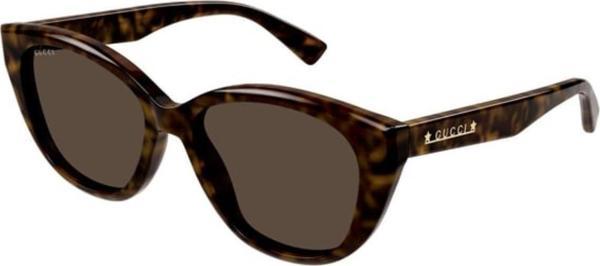 Gucci GG1588 001 Çekik Kadın Güneş Gözlüğü Kahve - Image 1