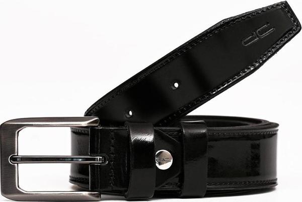 Erkek Hakiki (Gerçek) Klasik Deri Kemer Rugan Siyah 112517 - Image 1