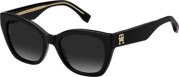 Tommy Hilfiger 2101/S 8079O Kare Kadın Güneş Gözlüğü Siyah - Image 1
